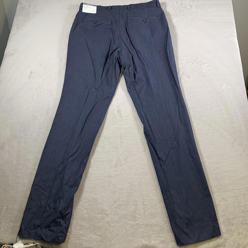 Kenneth‎ Cole Pants Womens 37x36 Blue Dress Pant Viscose Blend Business NEW